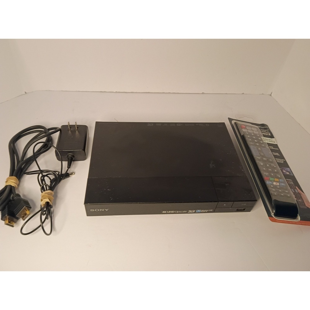 Sony BDP-S6500 Blu-ray Disc Player DVD 4K 3D UHD Upscale With Remote WIFI Tested